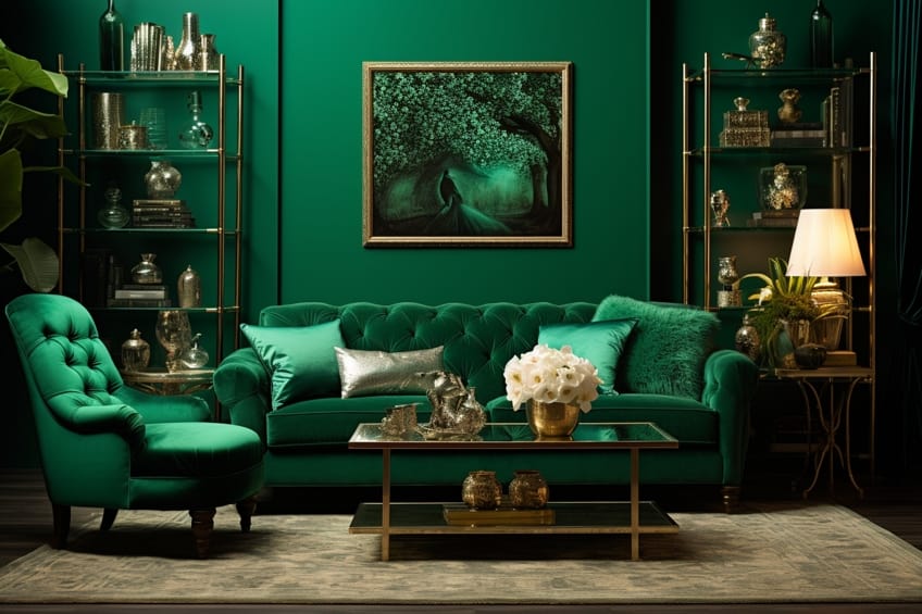 colors that go with emerald green
