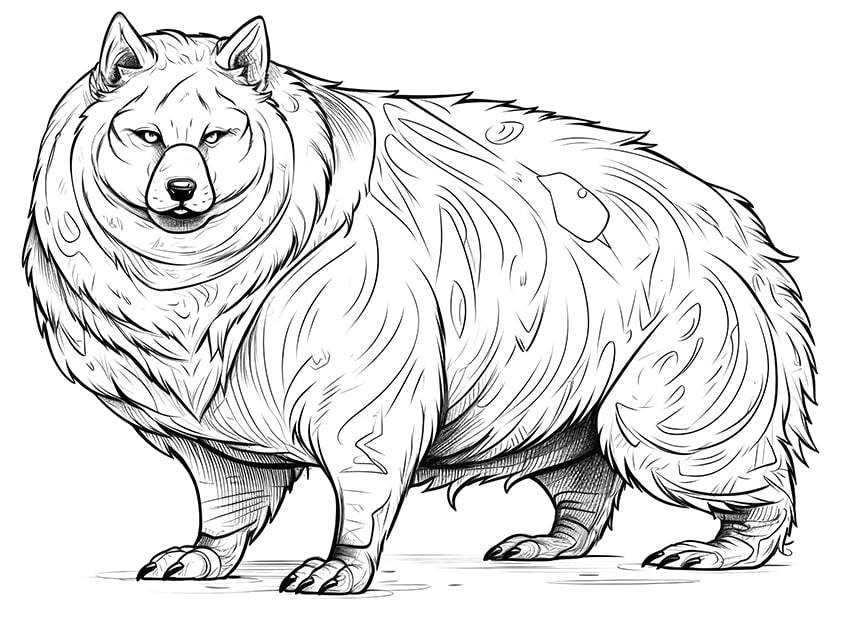 wolf coloring page 17