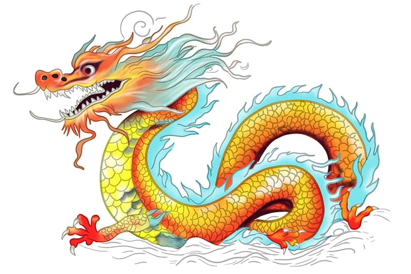 asian dragon drawing 17