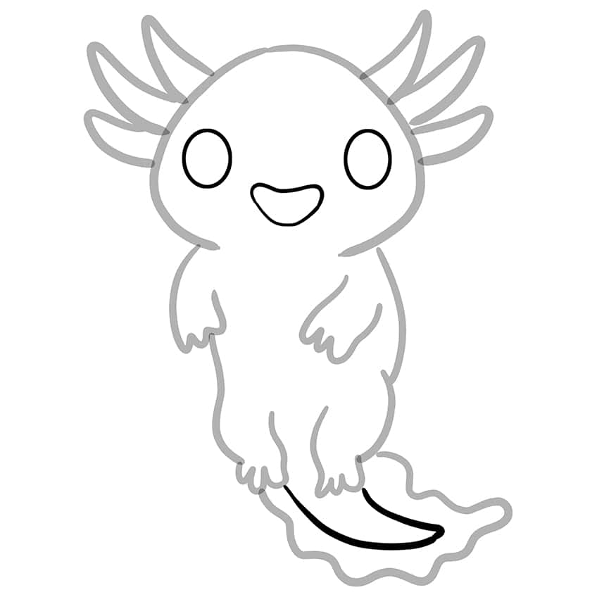 axolotl drawing 08