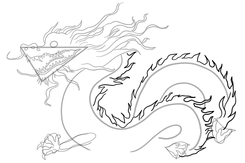 chinese dragon drawing 07