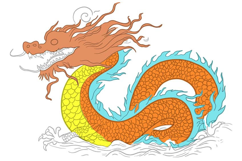 chinese dragon drawing 12