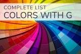 Colors that Start with G - Gorgeous Color Shades to Explore