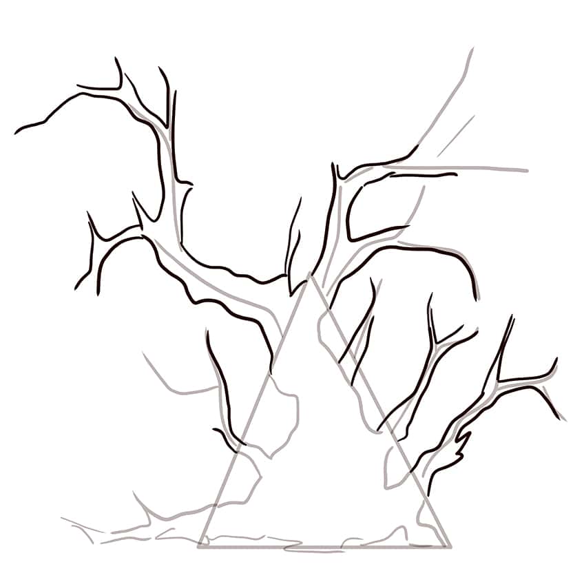 dead tree drawing 05