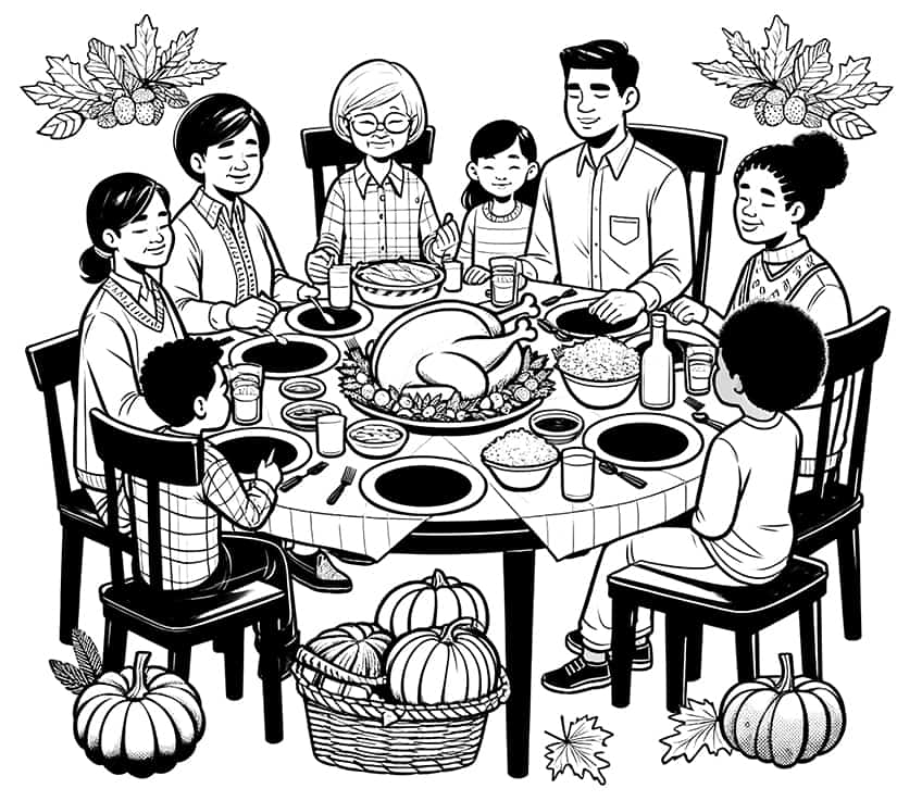 thanksgiving coloring page 12