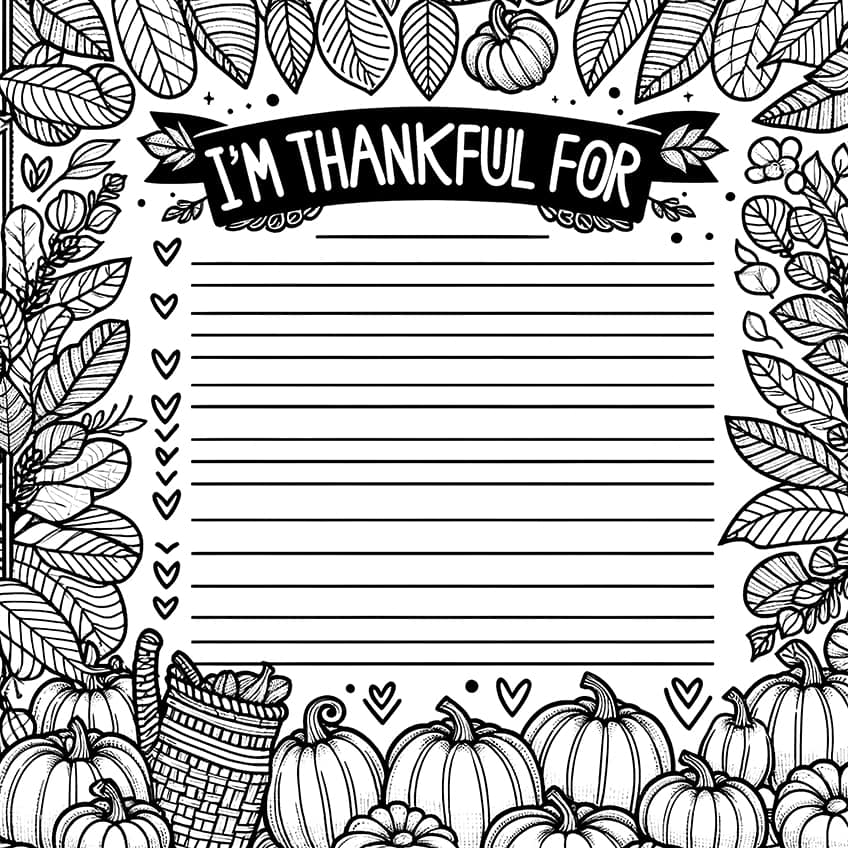 thanksgiving coloring page 14