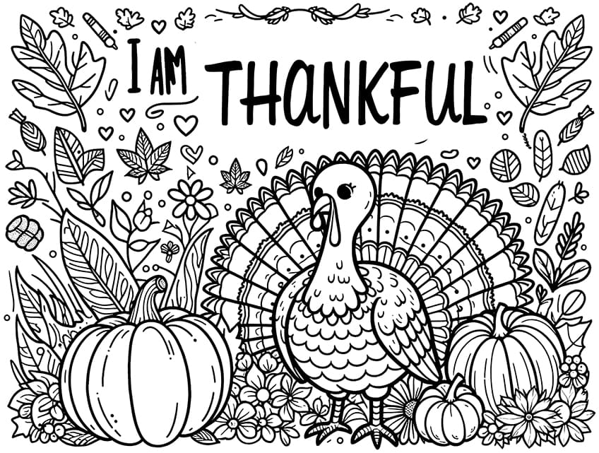 thanksgiving coloring page 16