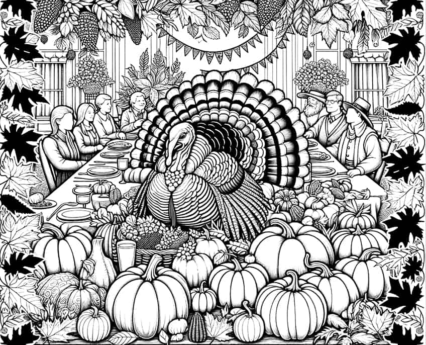 thanksgiving coloring page 20