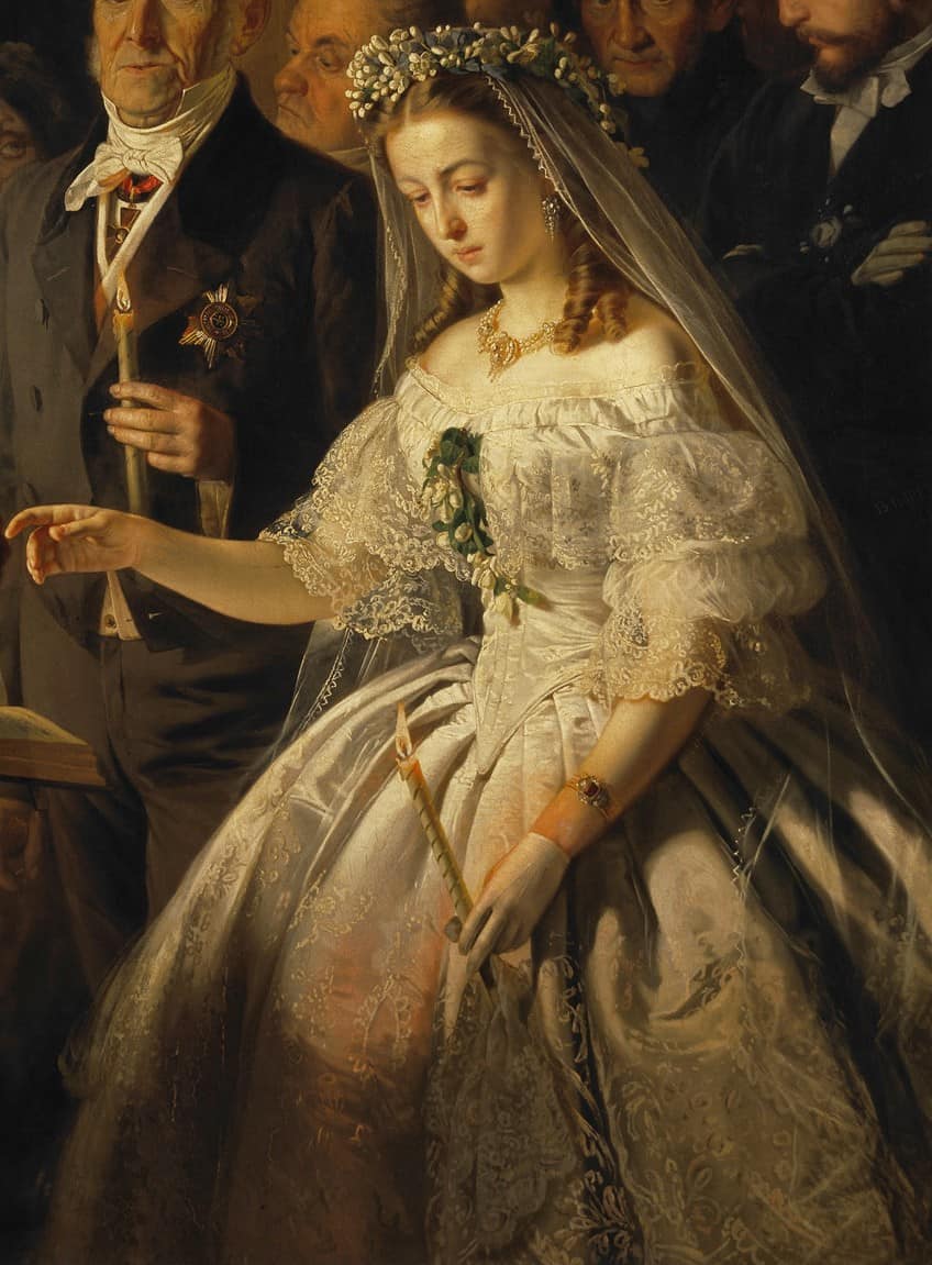 Female Figure in The Unequal Marriage Painting