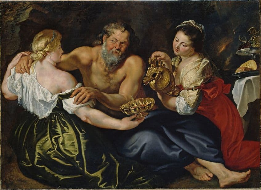 Rubens Lot and his Daughters Painting