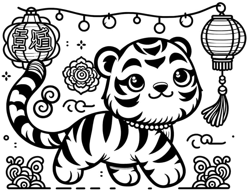 chinese new year coloring page 13