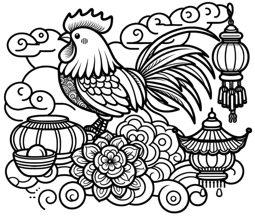 chinese new year coloring page 17