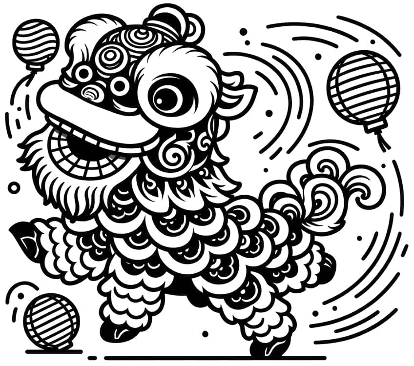 chinese new year coloring page 25