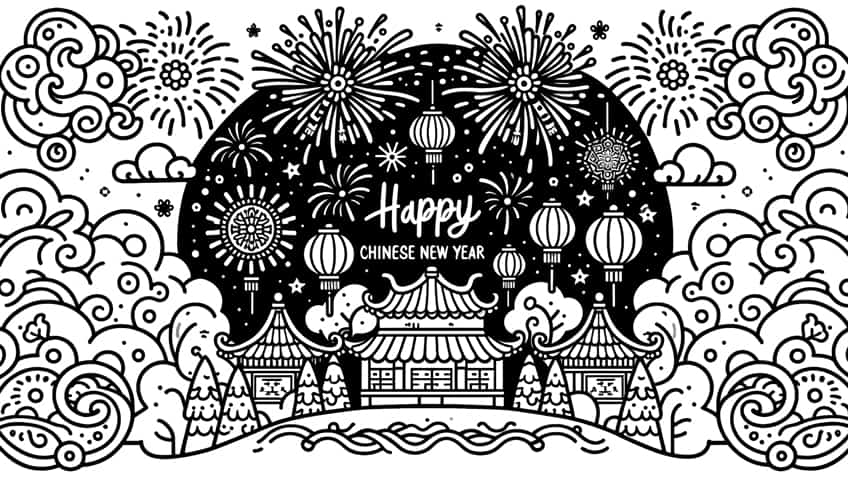 chinese new year coloring page 29