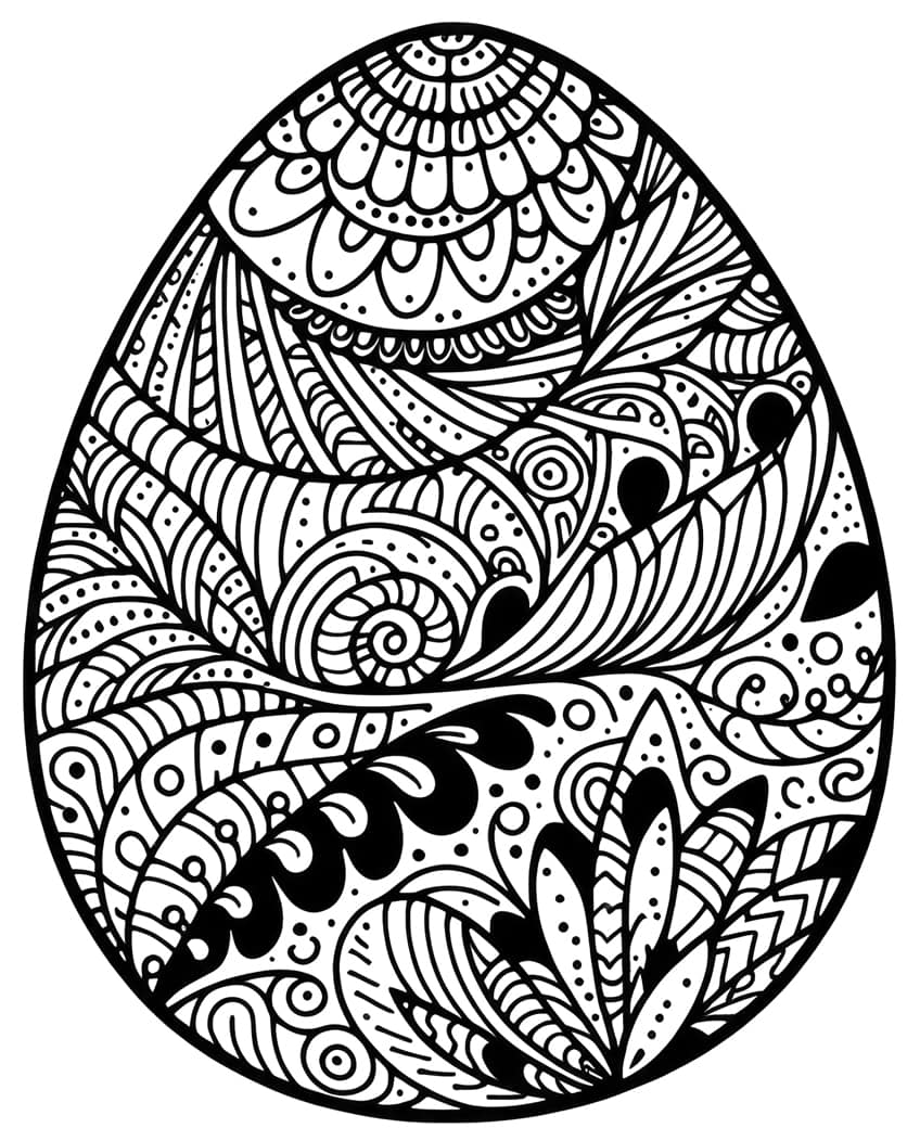 easter egg coloring sheet 31