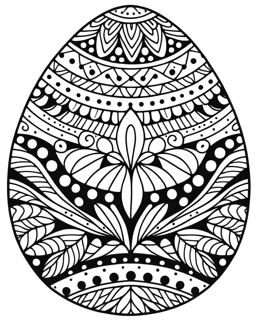 easter egg coloring sheet 32