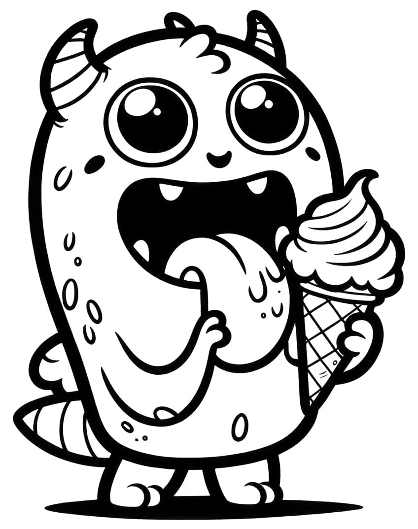 monster coloring page 38