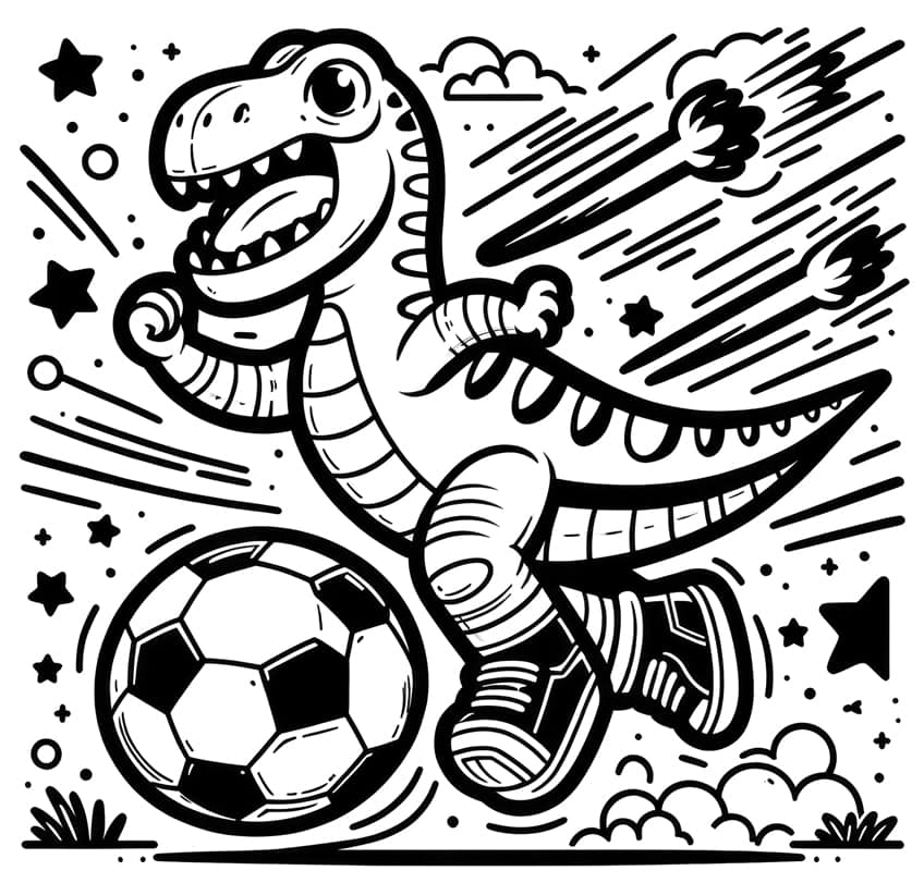 t-rex coloring page 03