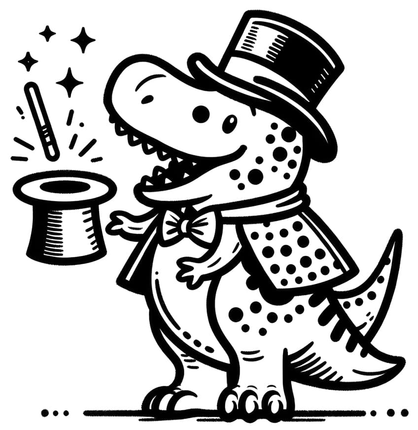 t-rex coloring page 22