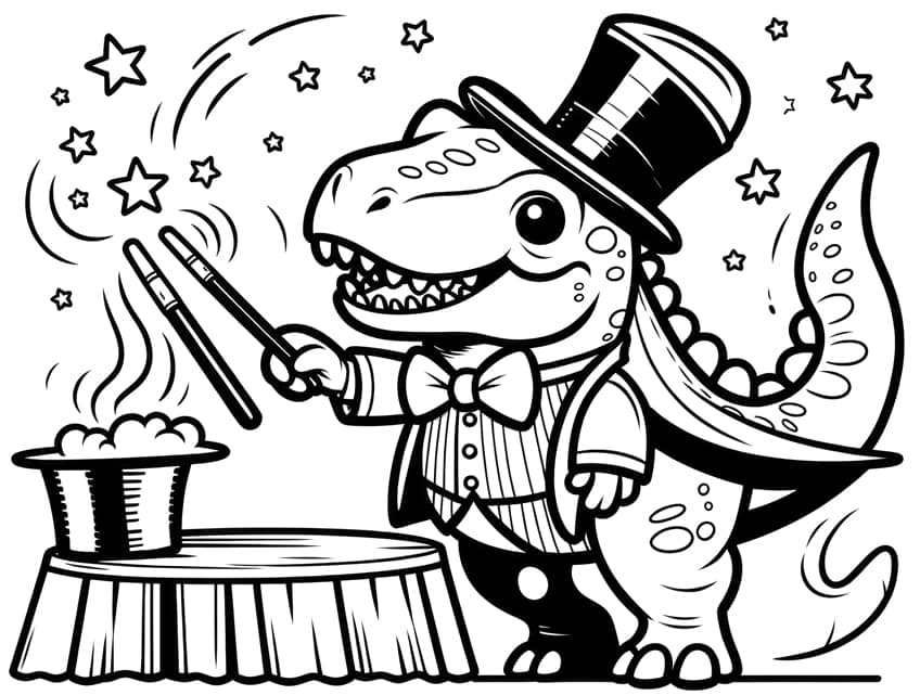 t-rex coloring page 27
