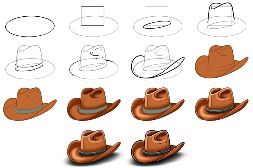 Cowboy Hat Collage