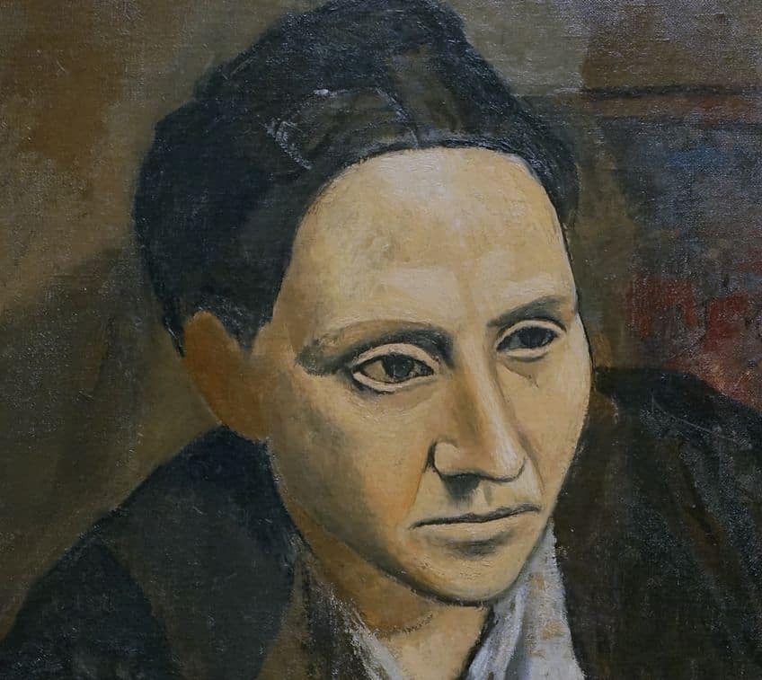 Portrait of Gertrude Stein by Pablo Picasso Line