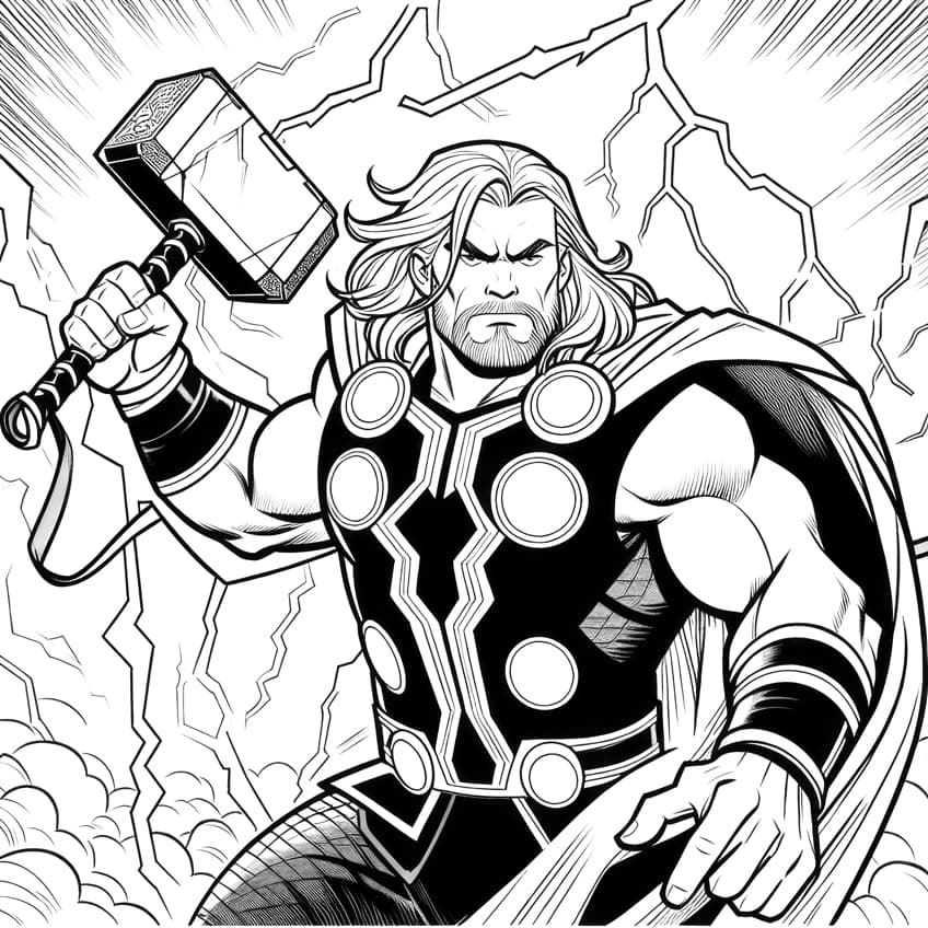 avengers coloring page 02