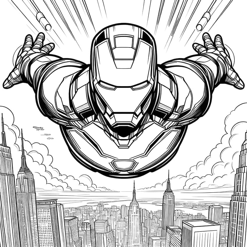 avengers coloring page 10