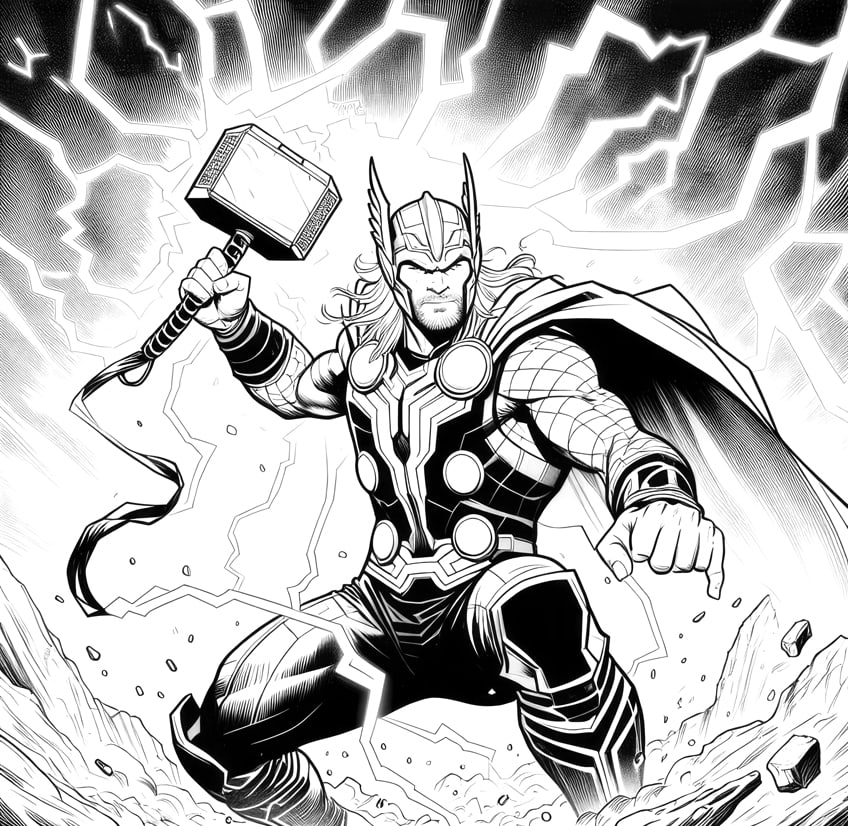 avengers coloring page 11