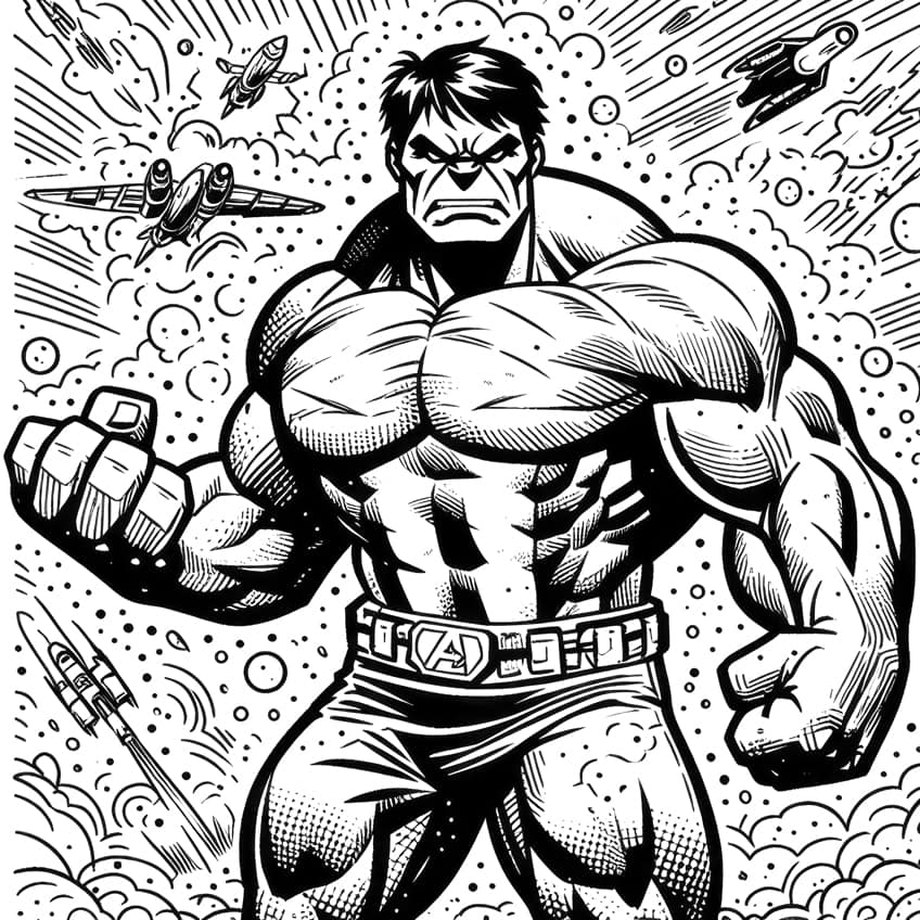 avengers coloring page 25
