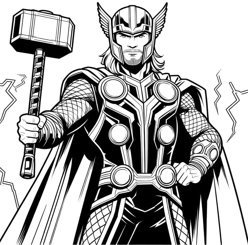 avengers coloring page 29
