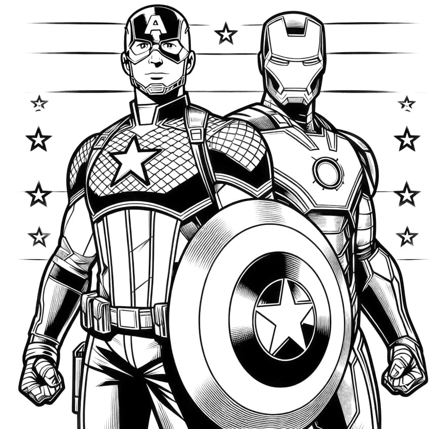 avengers coloring page 46