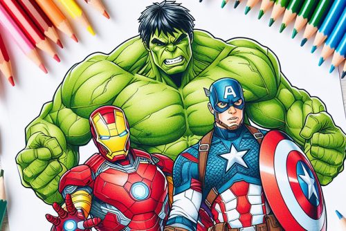 Avengers Coloring Pages - 46 Action-Packed Coloring Sheets