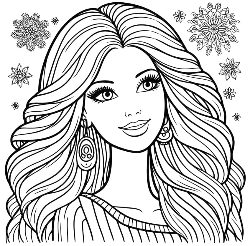 barbie coloring page 02