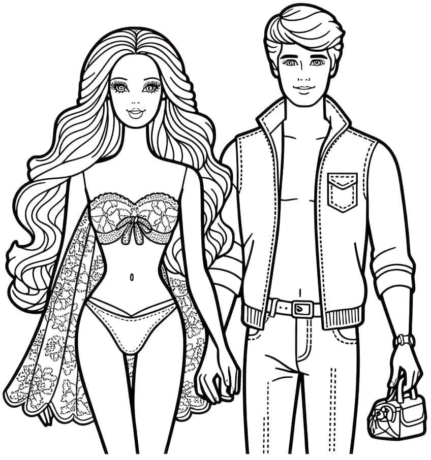 barbie coloring page 05