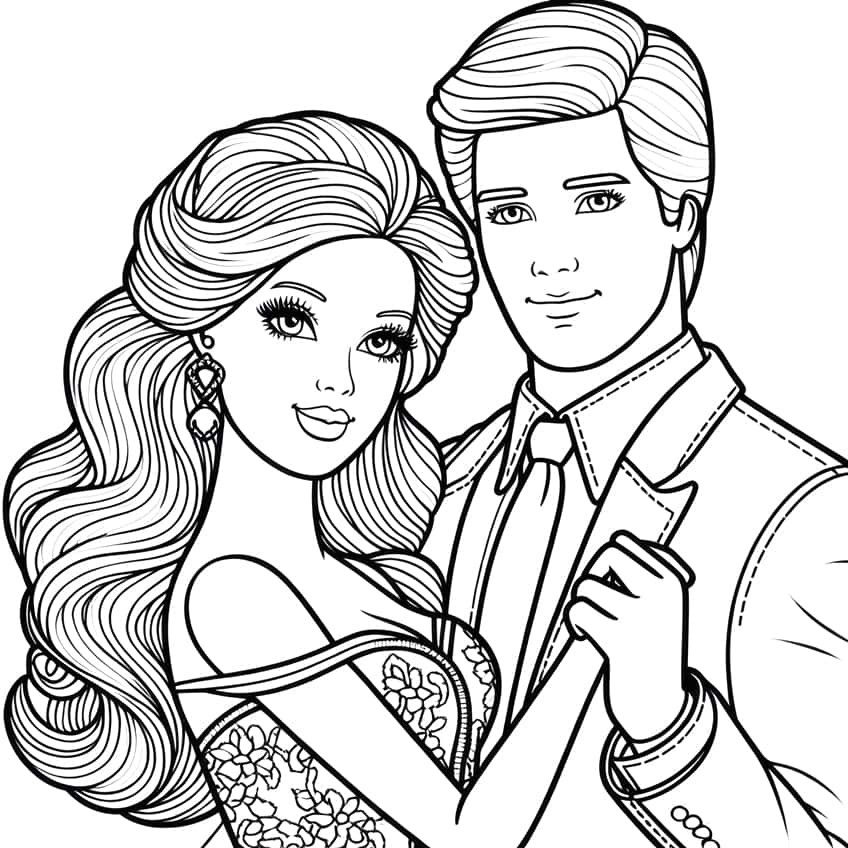 barbie coloring page 06