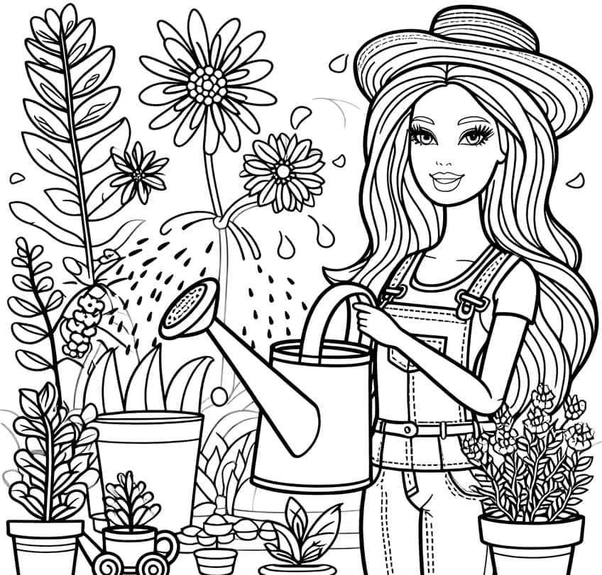 barbie coloring page 19