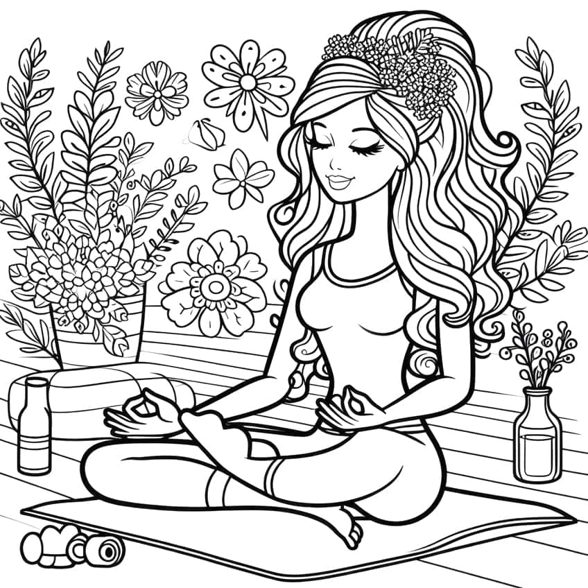 barbie coloring page 21