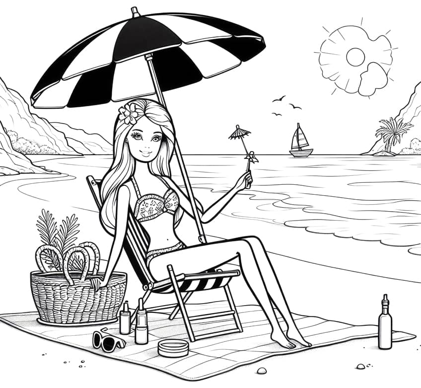 barbie coloring page 27