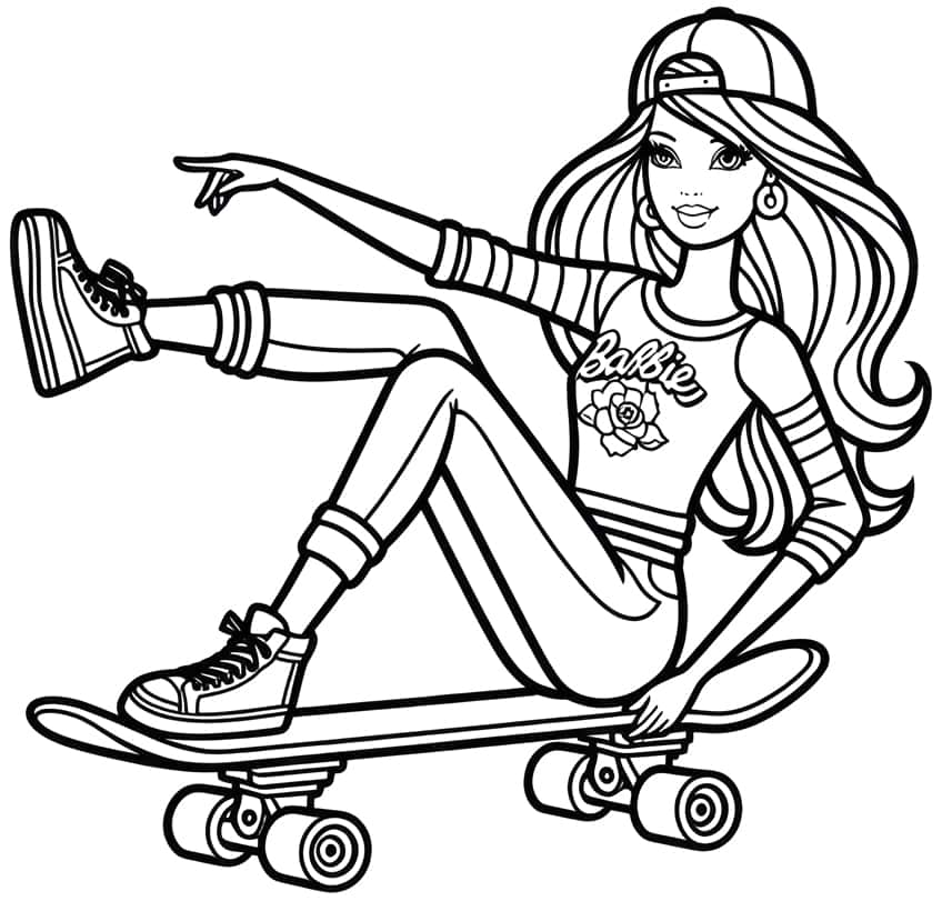 barbie coloring page 34