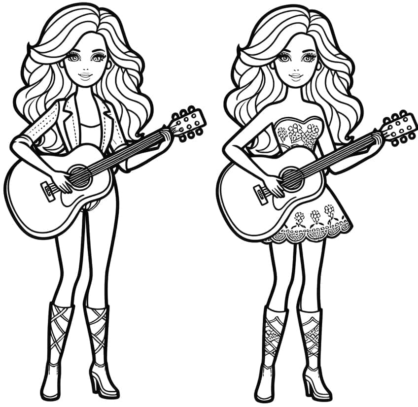 barbie coloring page 35