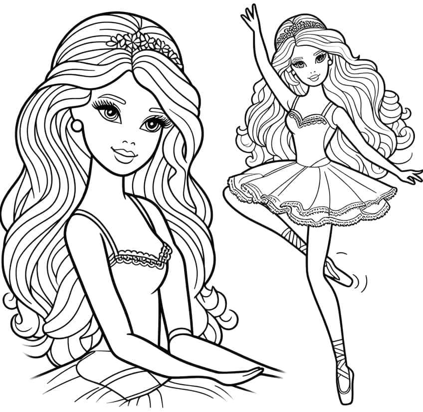 barbie coloring page 39