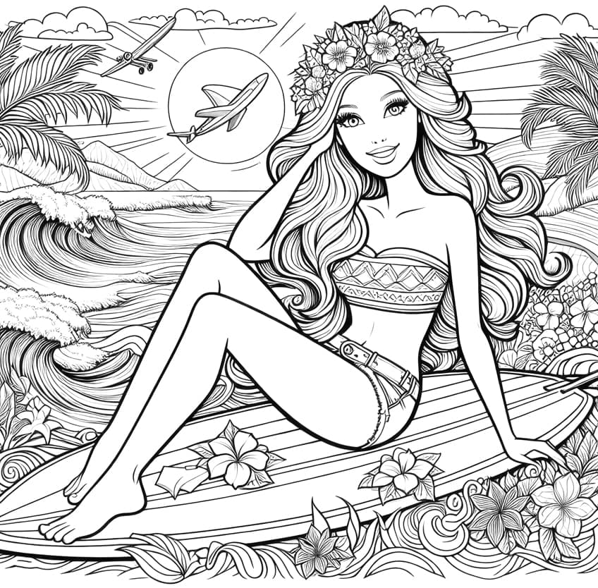 barbie coloring page 42