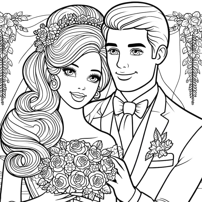 barbie coloring page 43