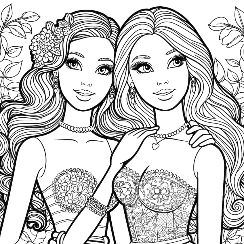 barbie coloring page 44