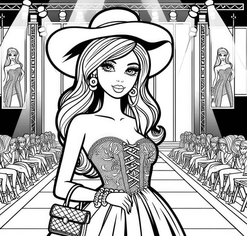 barbie coloring page 45