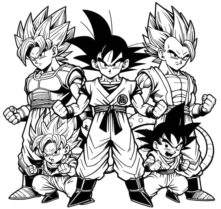 Dragon Ball Z Coloring Pages 45 Coloring Sheets For Enthusiasts Dragon Ball Z Coloring Pages 45 Coloring Sheets For Enthusiasts