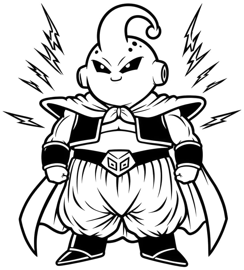 Majin Buu Coloring Pages