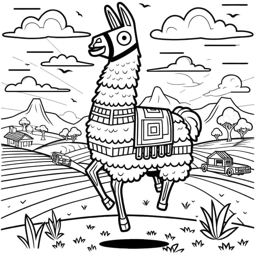 fortnite coloring page 04
