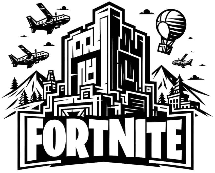 fortnite coloring page 06
